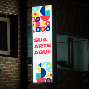 Lona BackLigth - Até 3,20m Lona Front Impressão até 3,15 4x0  Sem acabamento 